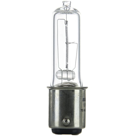 Sunlite Sunlite Q75/CL/DC 75W Single Ended T4 Halogen Bulb, Bayonet Base, Clear 03120-SU